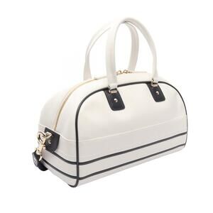 Dior Leather VIBE White Black Bag Bowling